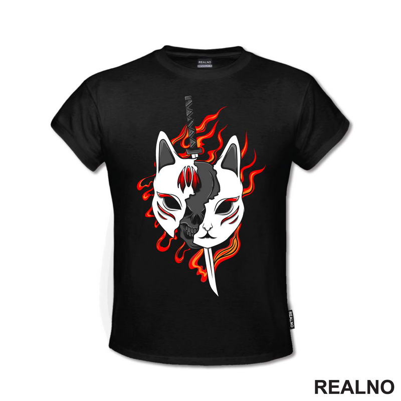 Fox Mask Kitsune - Anime - Majica