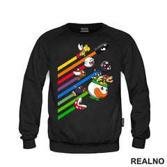 Zlikovci Lete Preko Duge - Super Mario - Majica