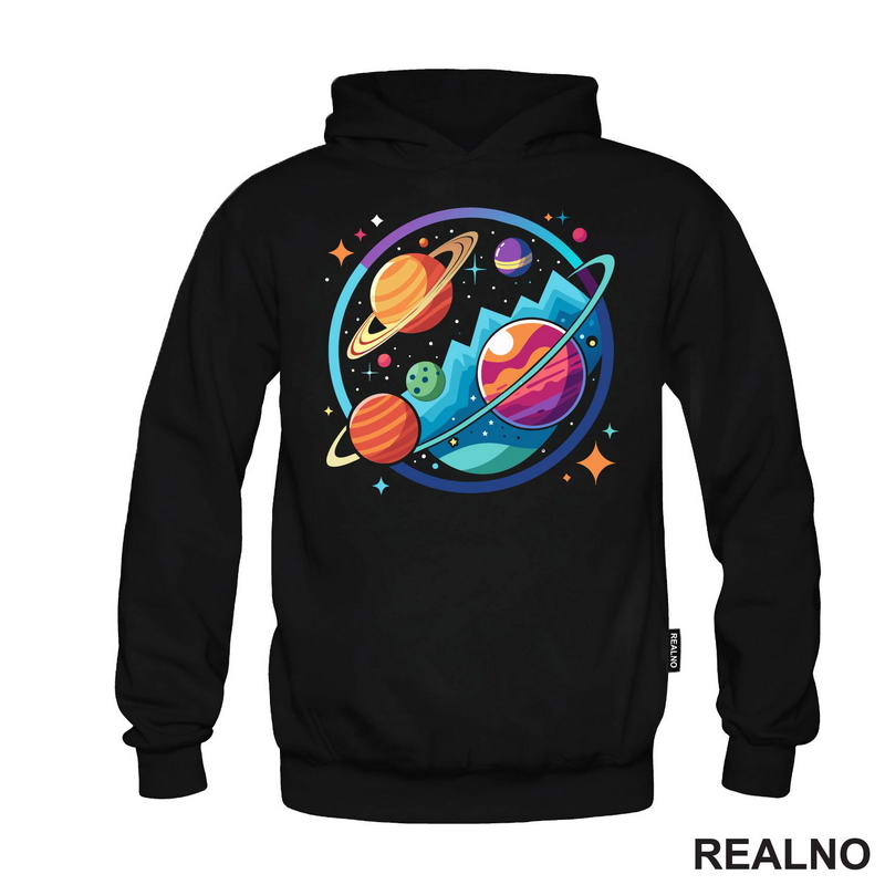 Šarene Planete - Space - Svemir - Majica
