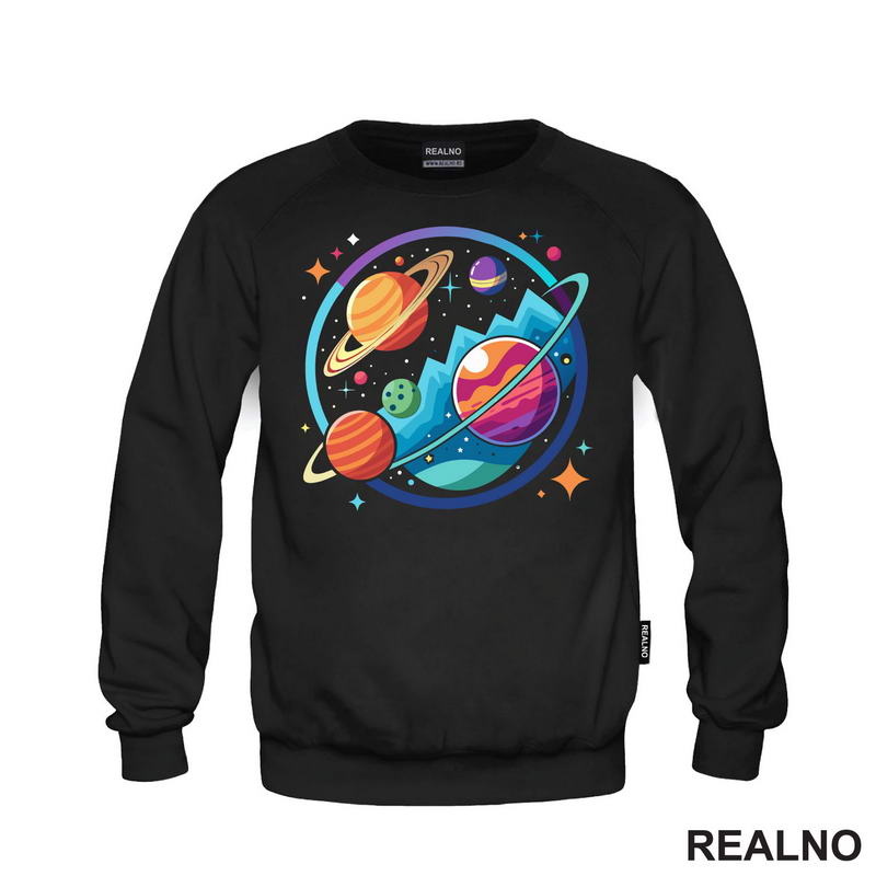Šarene Planete - Space - Svemir - Majica