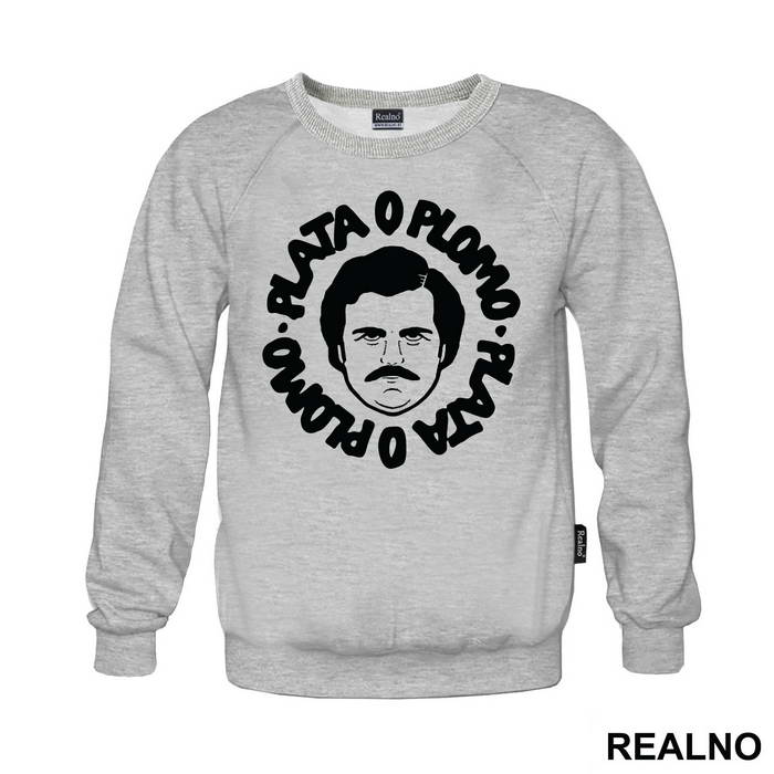 Plata O Plomo Pablo Escobar Head Illustration - Narcos