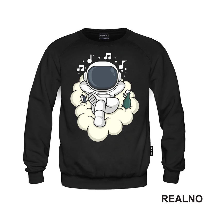Astronaut - Muzika I Pivo - Space - Svemir - Majica