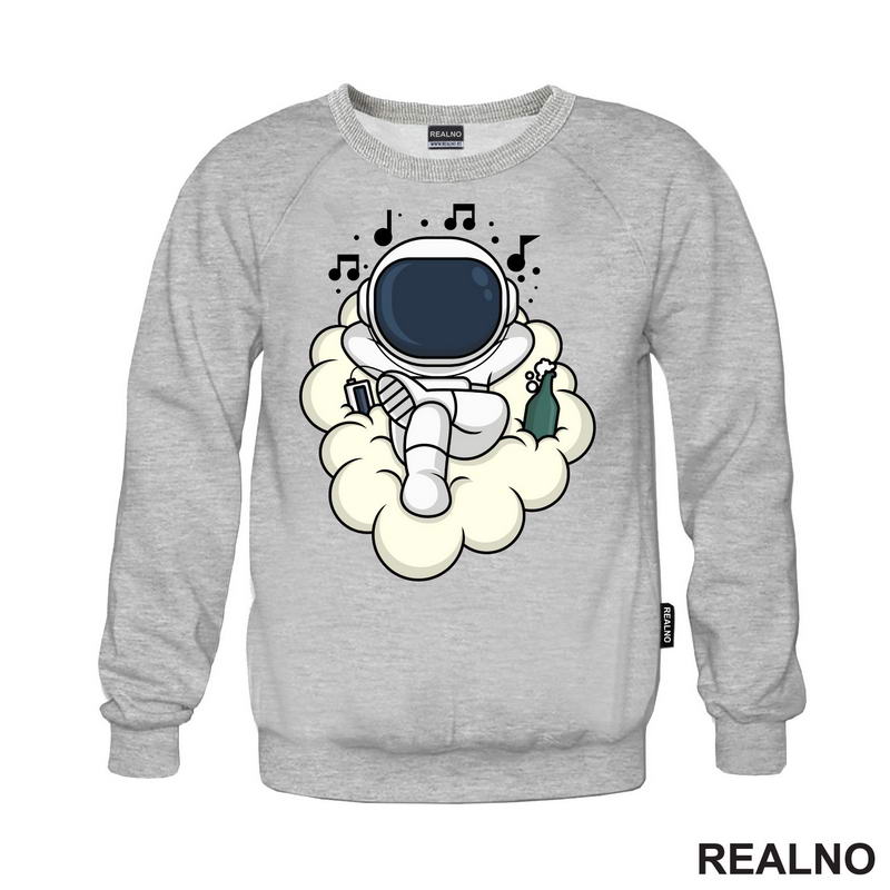 Astronaut - Muzika I Pivo - Space - Svemir - Majica