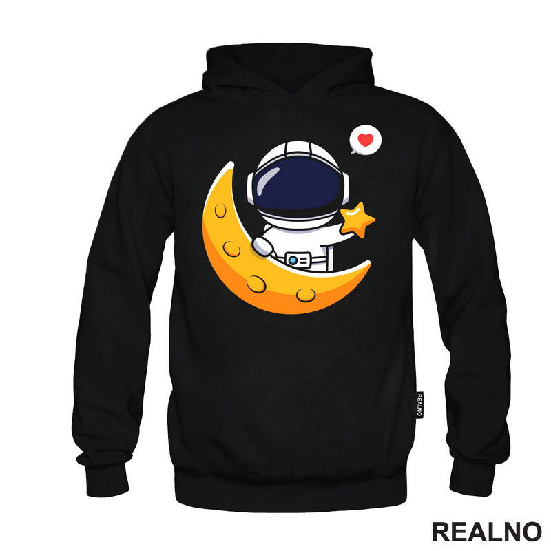 Astronaut - Zvezdica i Mesec - Space - Svemir - Majica