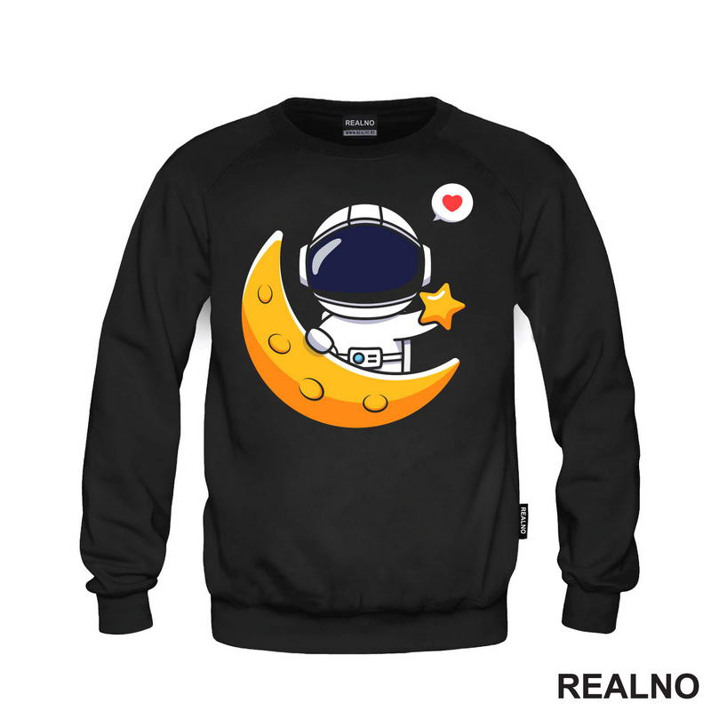 Astronaut - Zvezdica i Mesec - Space - Svemir - Majica