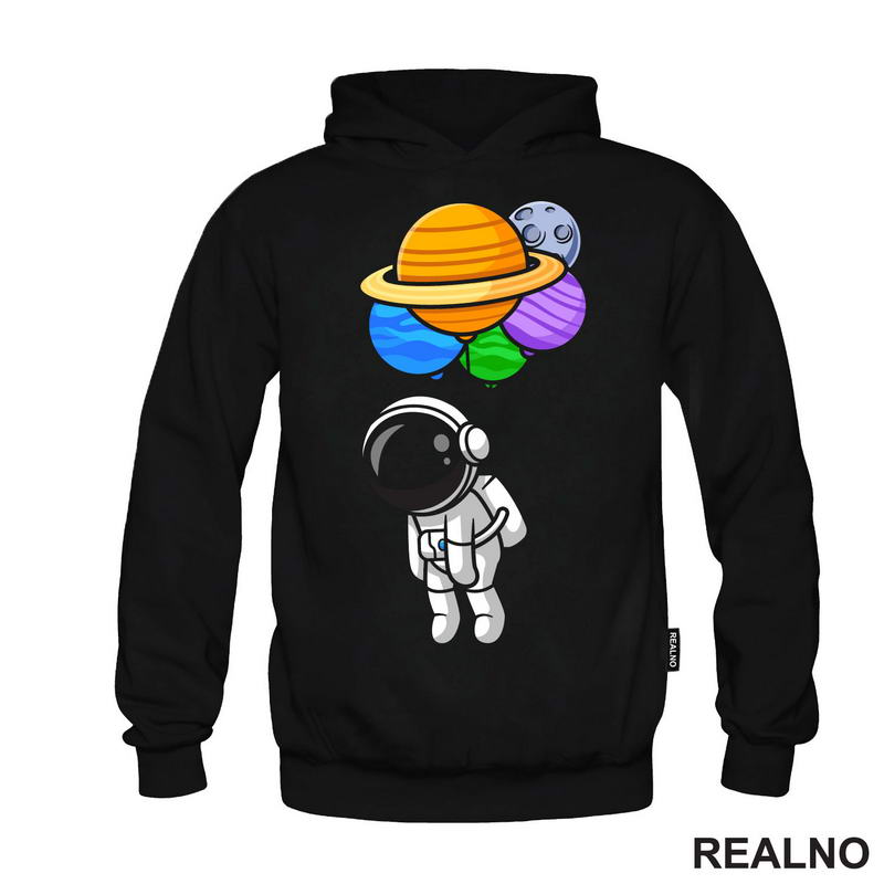 Astronaut - Sa Planetama Kao Balonima - Space - Svemir - Majica