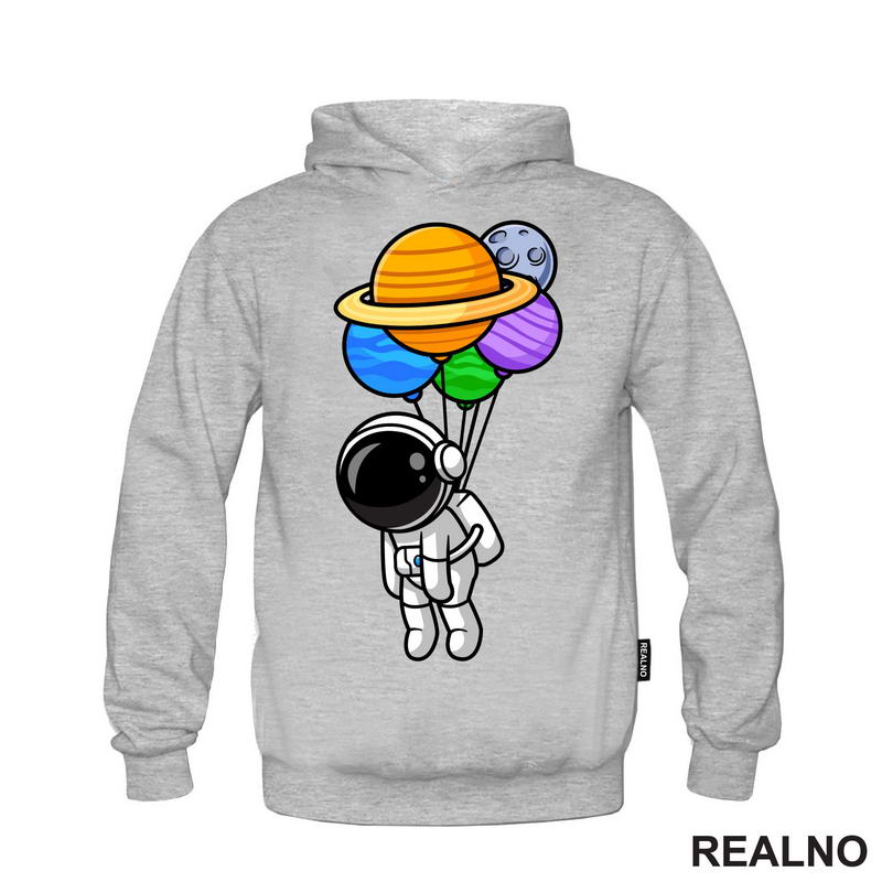 Astronaut - Sa Planetama Kao Balonima - Space - Svemir - Majica