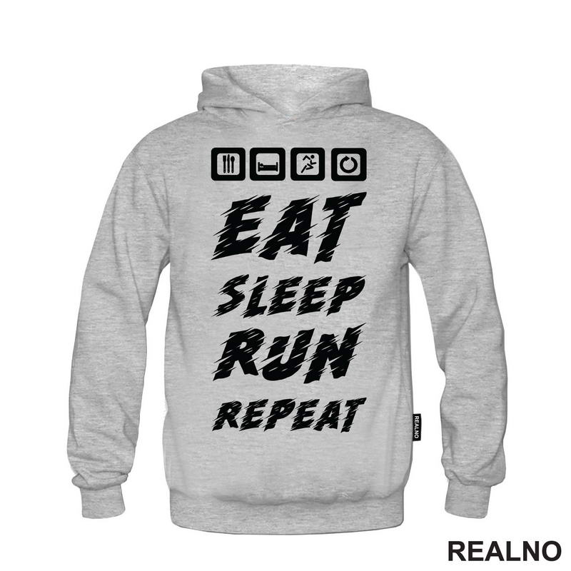 Eat, Sleep, Run, Repeat - Trčanje - Running - Majica