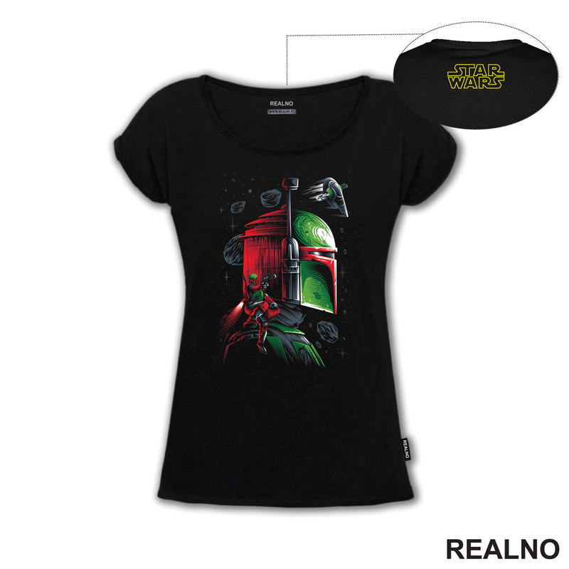 Boba Fett - Side Portrait - Star Wars - Majica