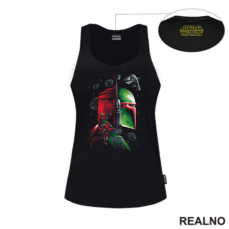 Boba Fett - Side Portrait - Star Wars - Majica