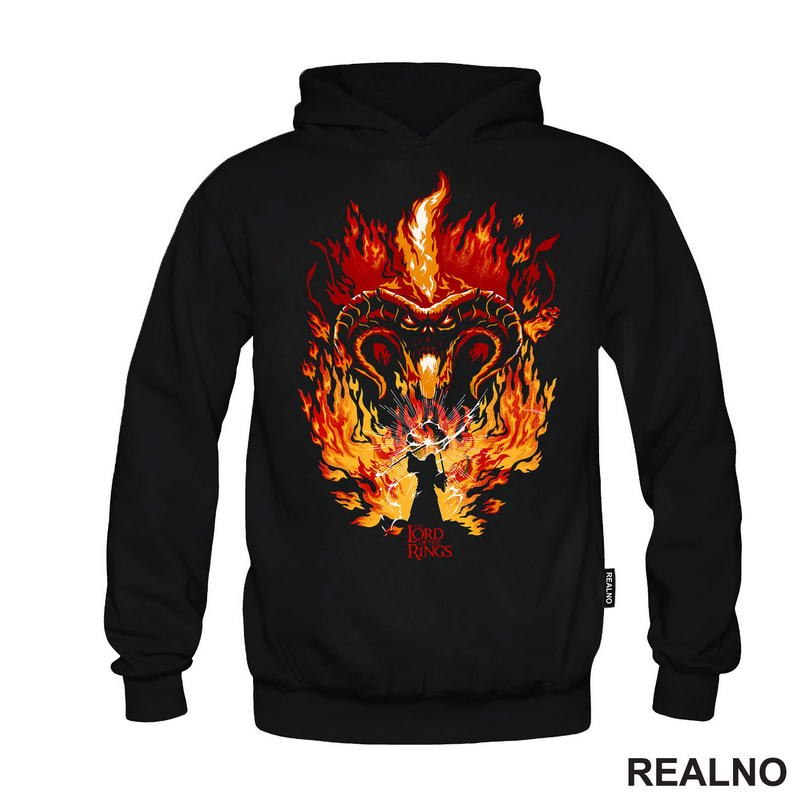Balrog And Gandalf - Fire - Lord Of The Rings - Majica