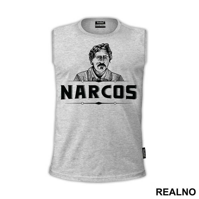 Pablo Escobar Portrait Narcos