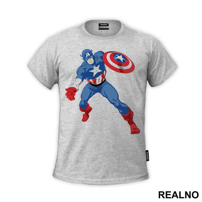 Attack - Captain America - Avengers - Majica