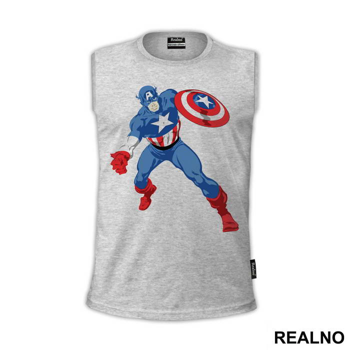 Attack - Captain America - Avengers - Majica