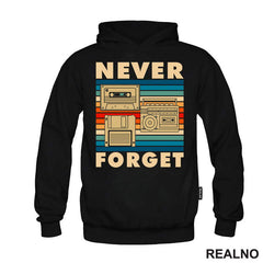 Never Forget - Old School Technology - Colors - Geek - Majica