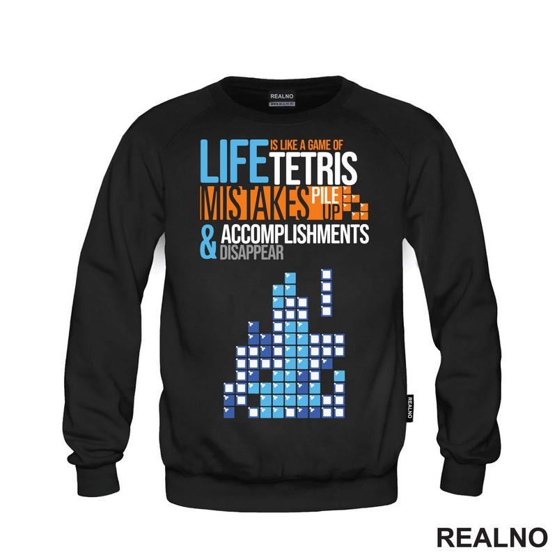 Life Is Like A Game Of Tetris - Geek - Majica