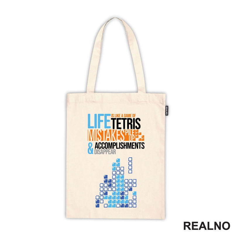 Life Is Like A Game Of Tetris - Geek - Majica