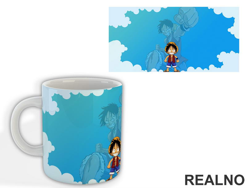 Luffy And Blue Sky - One Piece - Šolja