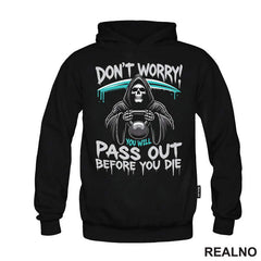 Don't Worry - Kettlebell And Grim Reaper - Trening - Majica