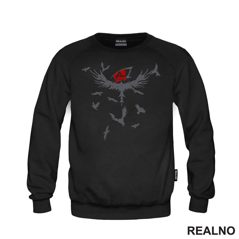 Grey Crows And Red Eye - Naruto - Majica