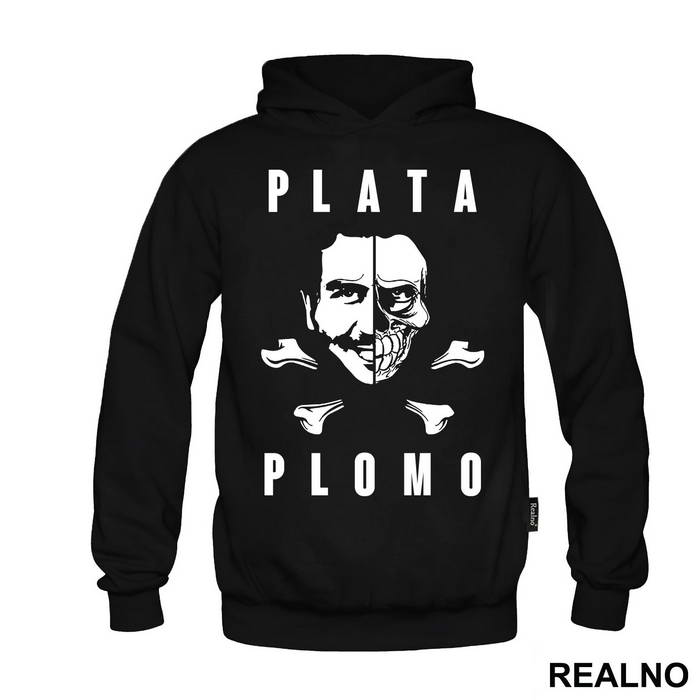 Plata O Plomo Half Face Half Skull - Narcos
