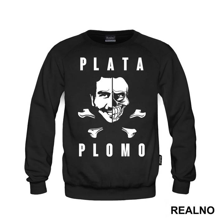 Plata O Plomo Half Face Half Skull - Narcos