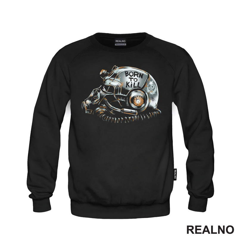 Born To Kill - T-60 Helmet - Fallout - Games - Serija - Majica