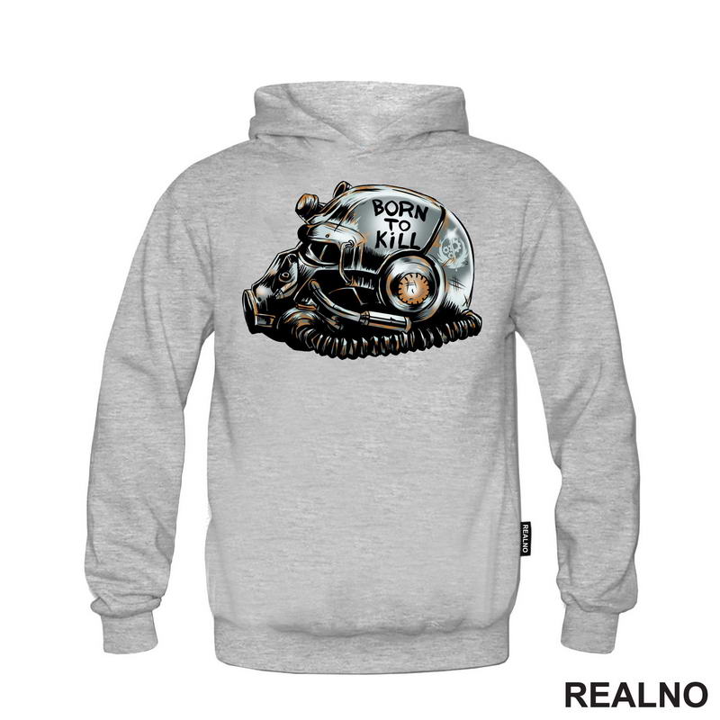 Born To Kill - T-60 Helmet - Fallout - Games - Serija - Majica