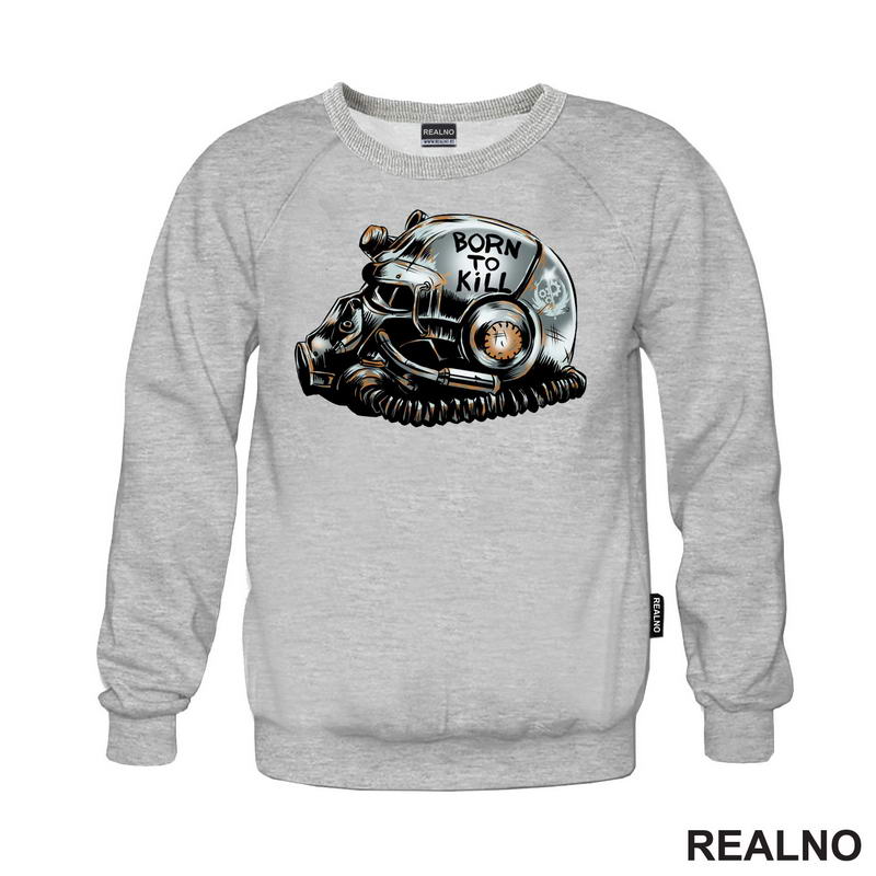 Born To Kill - T-60 Helmet - Fallout - Games - Serija - Majica