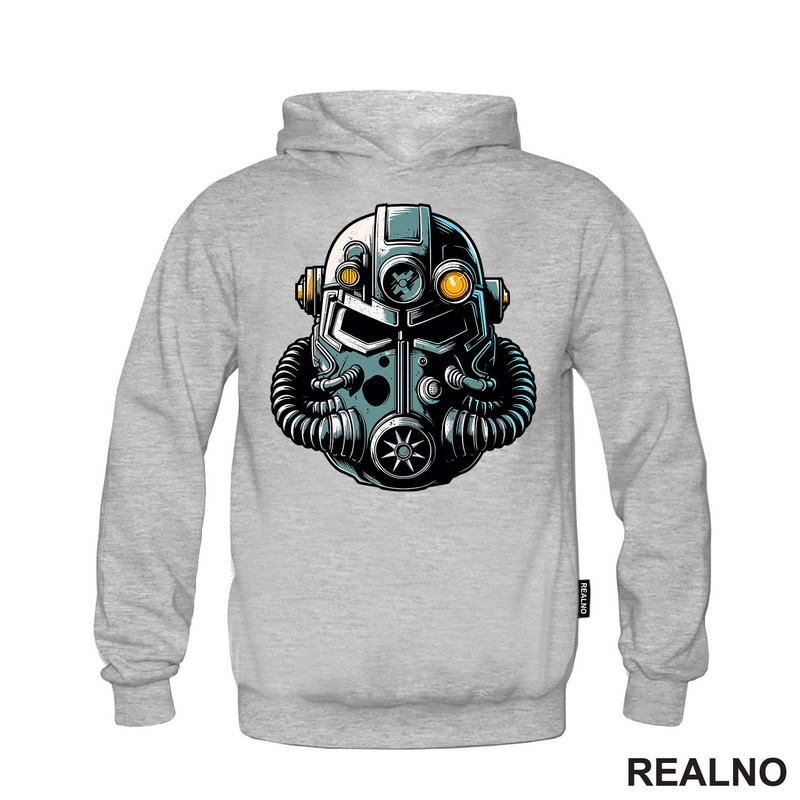T-60 Helmet - Colors - Fallout - Games - Serija - Majica