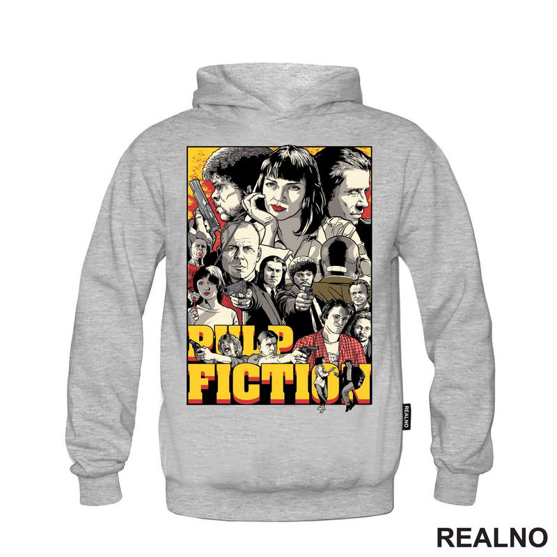 Drawing - Yellow - Pulp Fiction - Majica