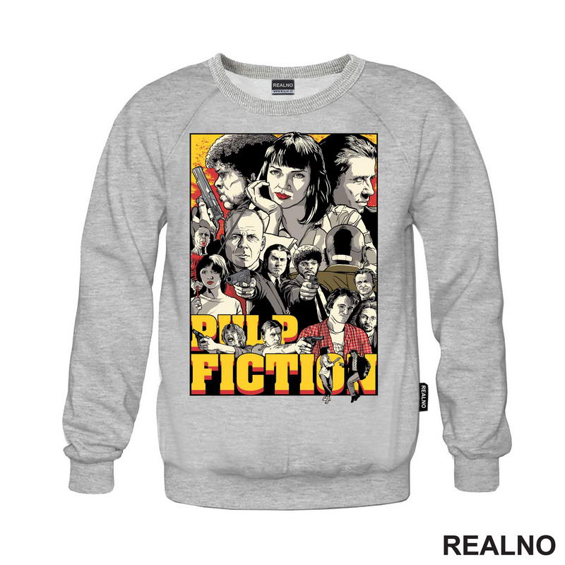 Drawing - Yellow - Pulp Fiction - Majica