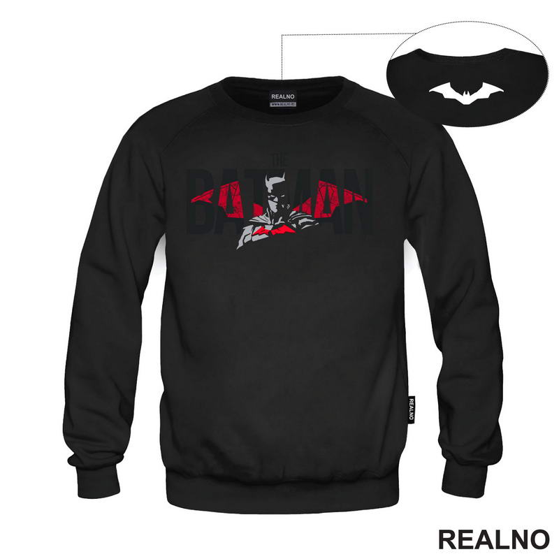 Half Face - Shadow - Red Logo - Batman - Majica