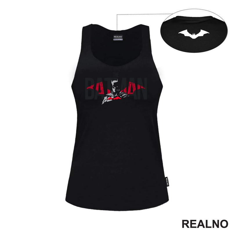 Half Face - Shadow - Red Logo - Batman - Majica