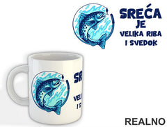 Sreća Je Velika Riba I Svedok - Pecanje - Fishing - Šolja