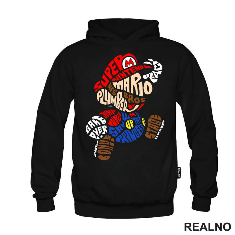 Šarena Slova - Super Mario - Majica