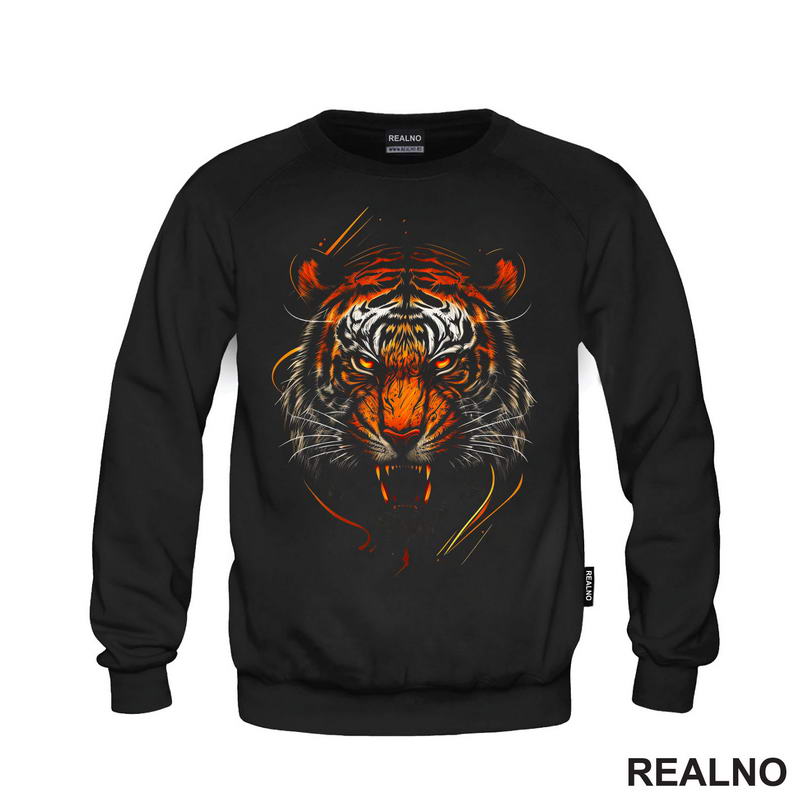Besan Tigar - Narandžasto - Životinje - Majica