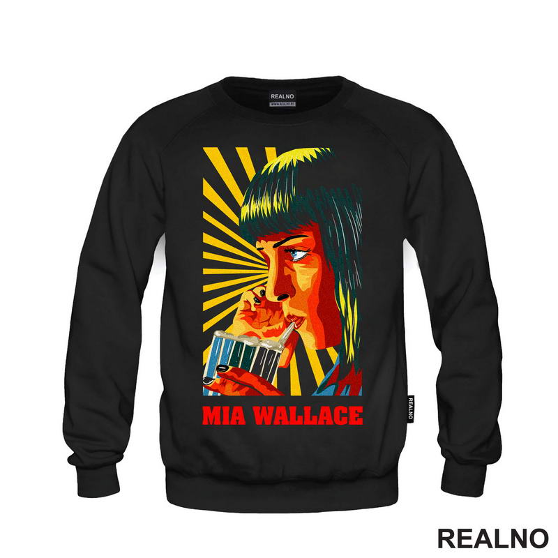 Mia Wallace Drinking Milkshake - Pulp Fiction - Majica