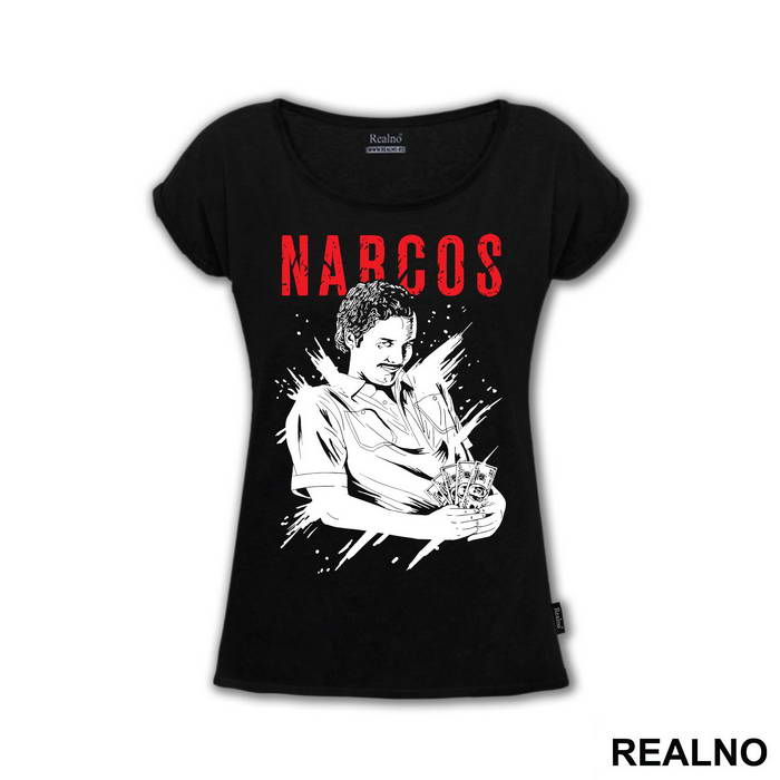 Pablo Escobar Holding Money Bulls - Narcos