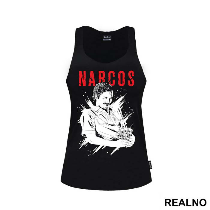 Pablo Escobar Holding Money Bulls - Narcos