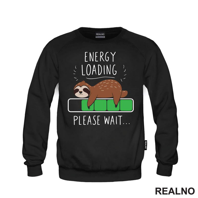Energy Loading - Please Wait - Lenjivac - Životnije - Majica