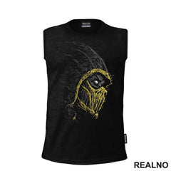 Scorpion - Dots - Side - Mortal Kombat - Majica
