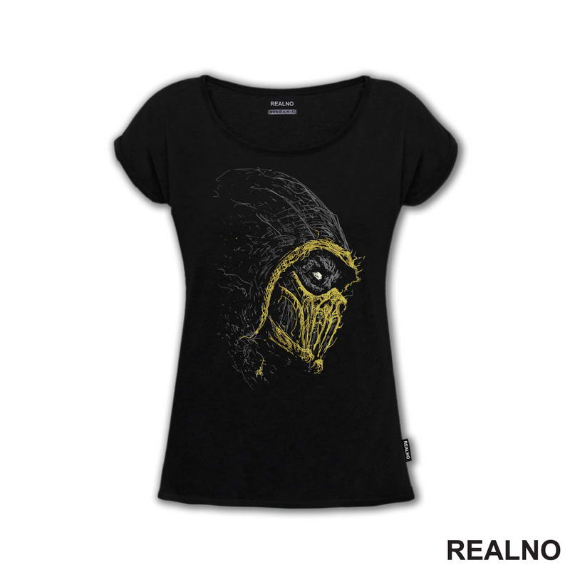 Scorpion - Dots - Side - Mortal Kombat - Majica