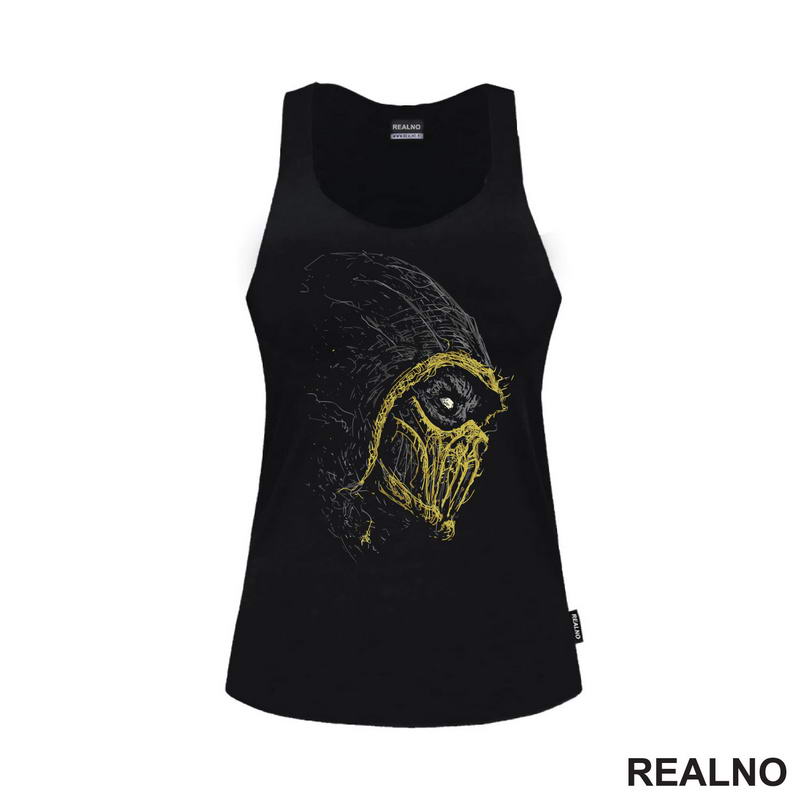 Scorpion - Dots - Side - Mortal Kombat - Majica