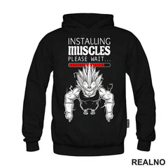 Installing Muscles - Please Wait - Goku - Dragon Ball - Majica