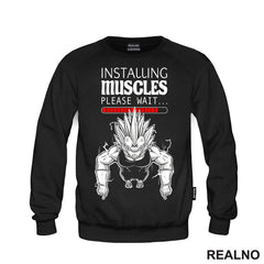 Installing Muscles - Please Wait - Goku - Dragon Ball - Majica