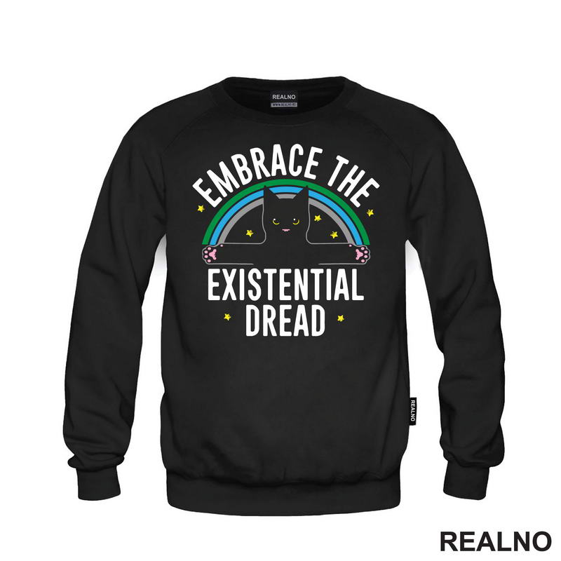Embrace The Existential Dread - Mačka - Humor - Majica