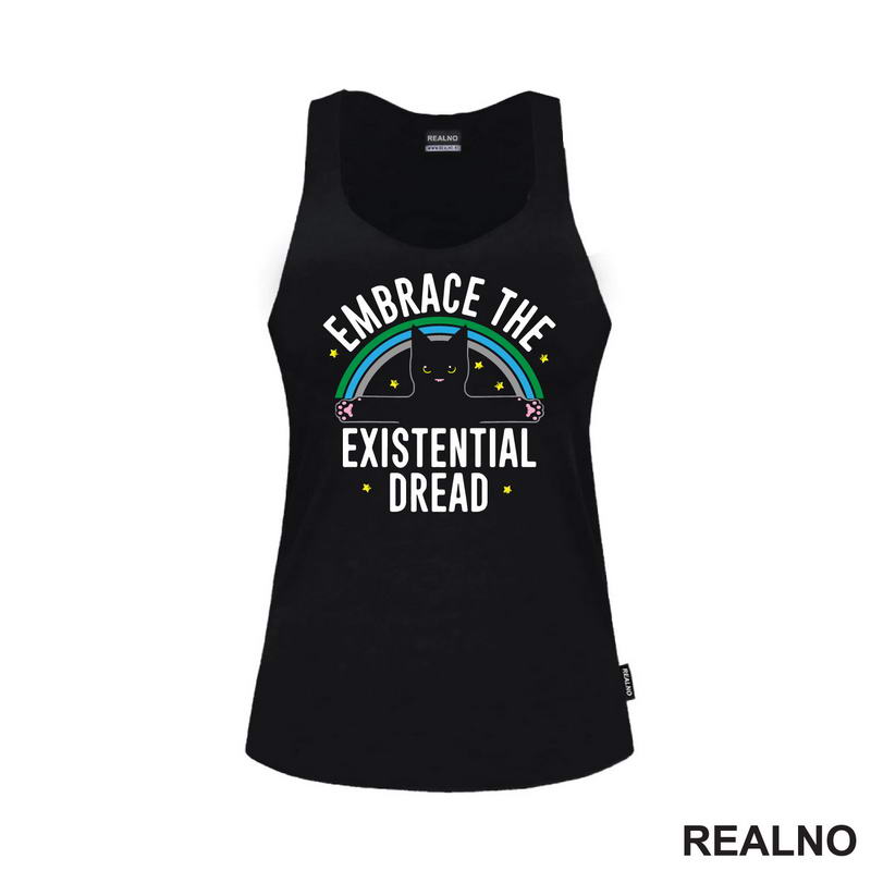 Embrace The Existential Dread - Mačka - Humor - Majica