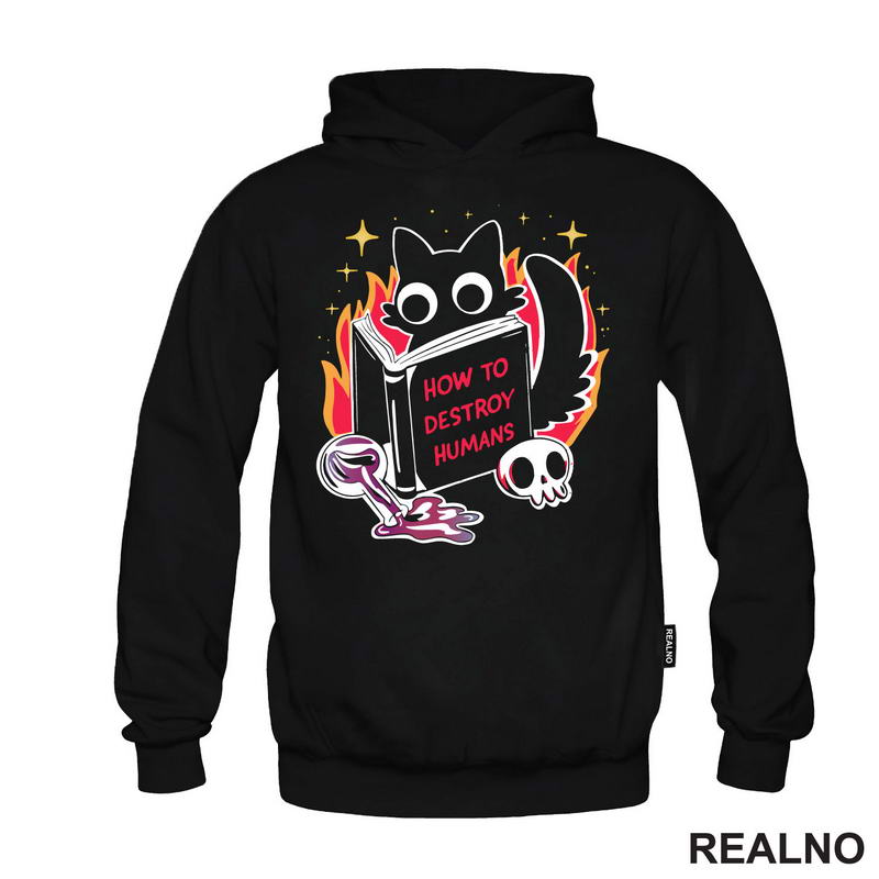 How To Destroy Human - Cat - Dark Humor - Majica
