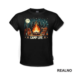 Camp Life - Uljani Crtež - Planinarenje - Kampovanje - Priroda - Nature - Majica